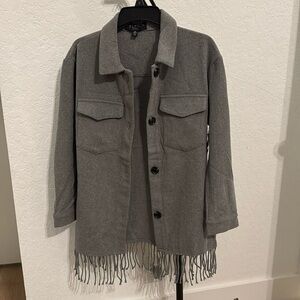 Boho Chic Fringe flannel jacket by Laundry! Very Isabel Marant!